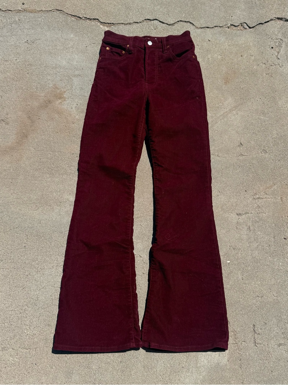 Red corduroy Levi’s
